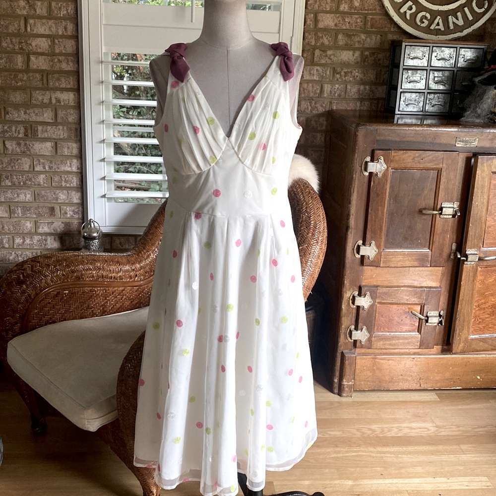 Miss Candyfloss LUXURY RETRO PIN UP ROCKABILLY DRESS LARGE POCKETS EXCELLENT